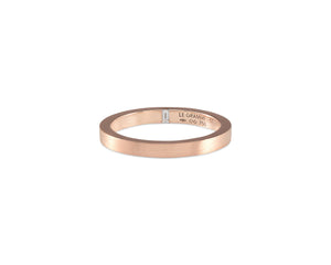 bague ruban 2mm la 5g sertie diamant